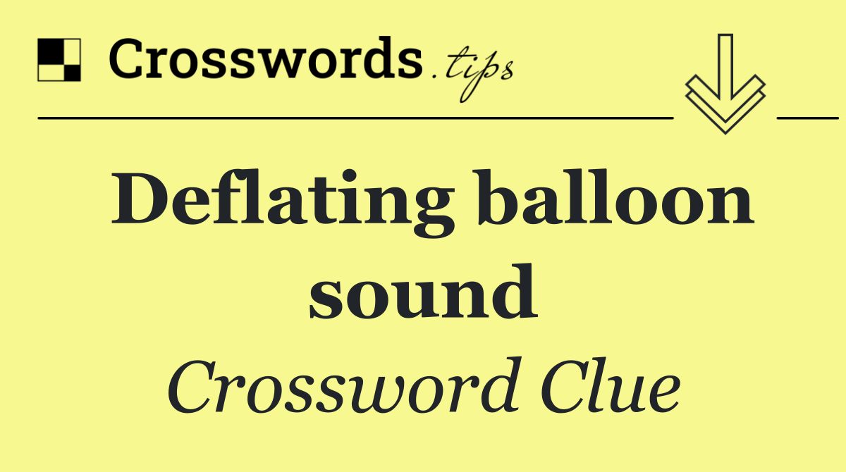 Deflating balloon sound