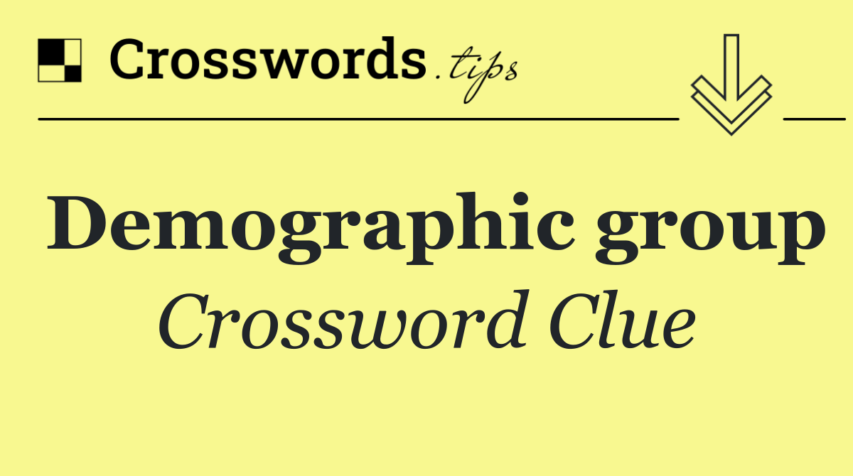 Demographic group