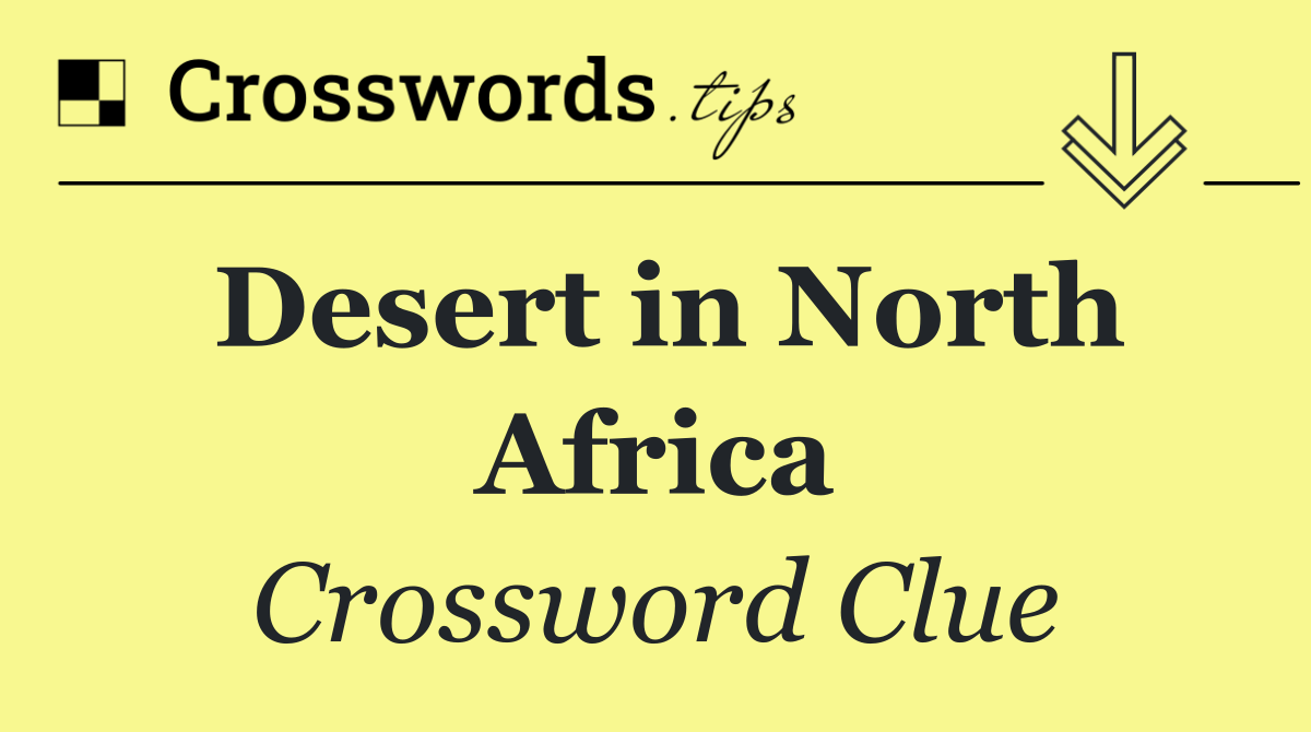Desert in North Africa