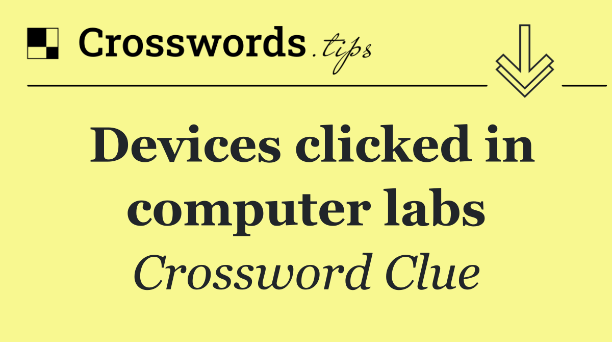 Devices clicked in computer labs