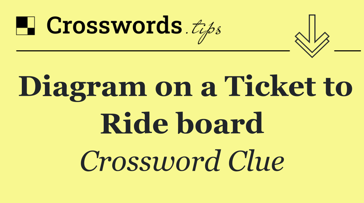 Diagram on a Ticket to Ride board