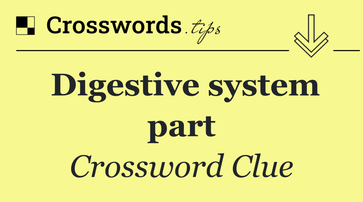 Digestive system part