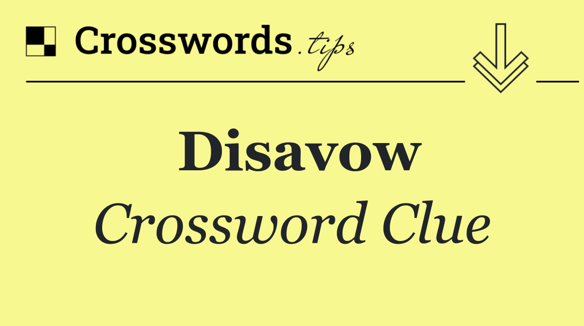 Disavow