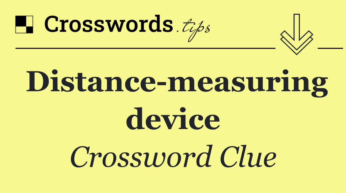 Distance measuring device