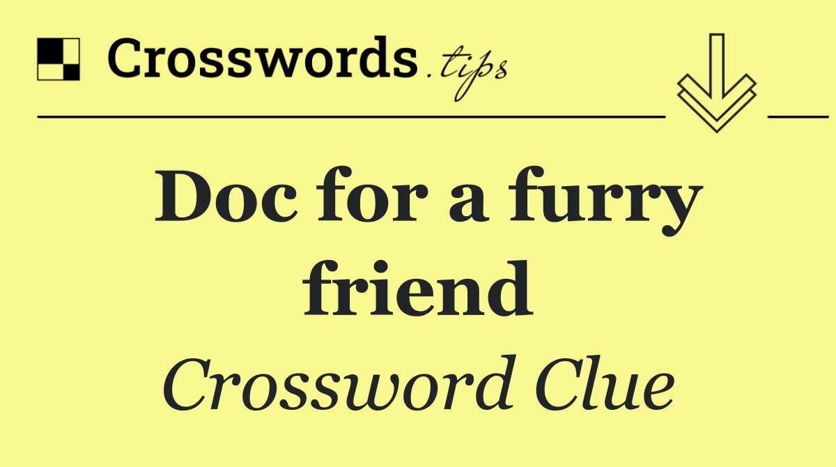 Doc for a furry friend