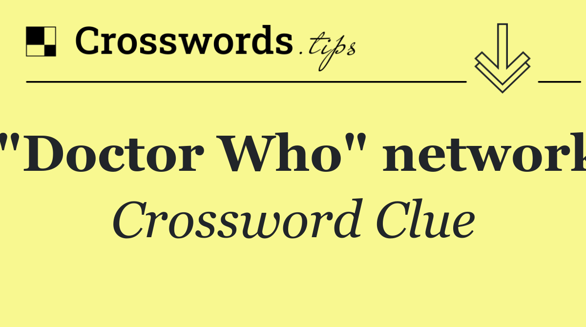 "Doctor Who" network