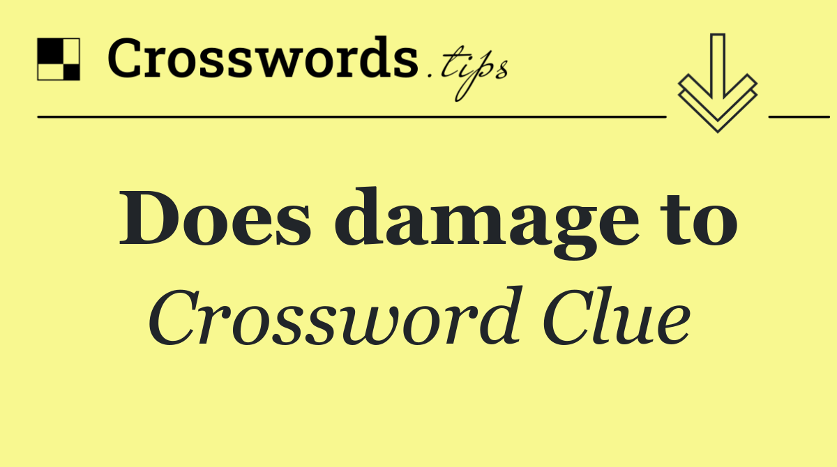 Does damage to