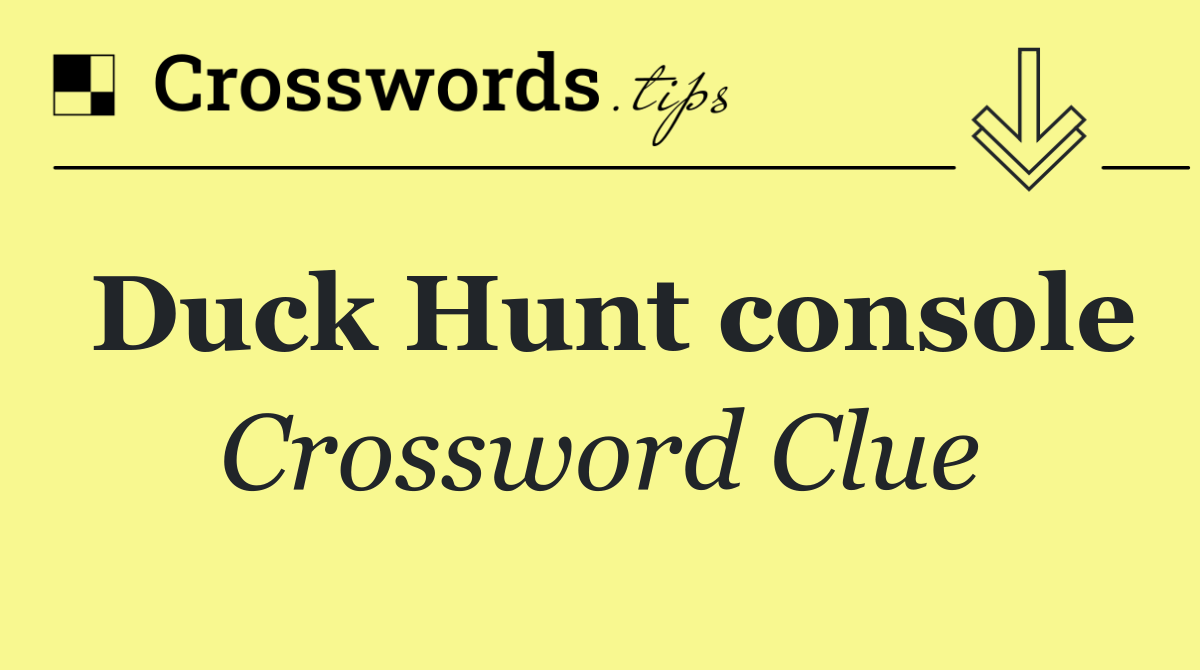 Duck Hunt console
