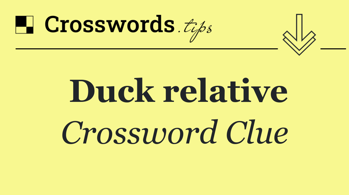 Duck relative