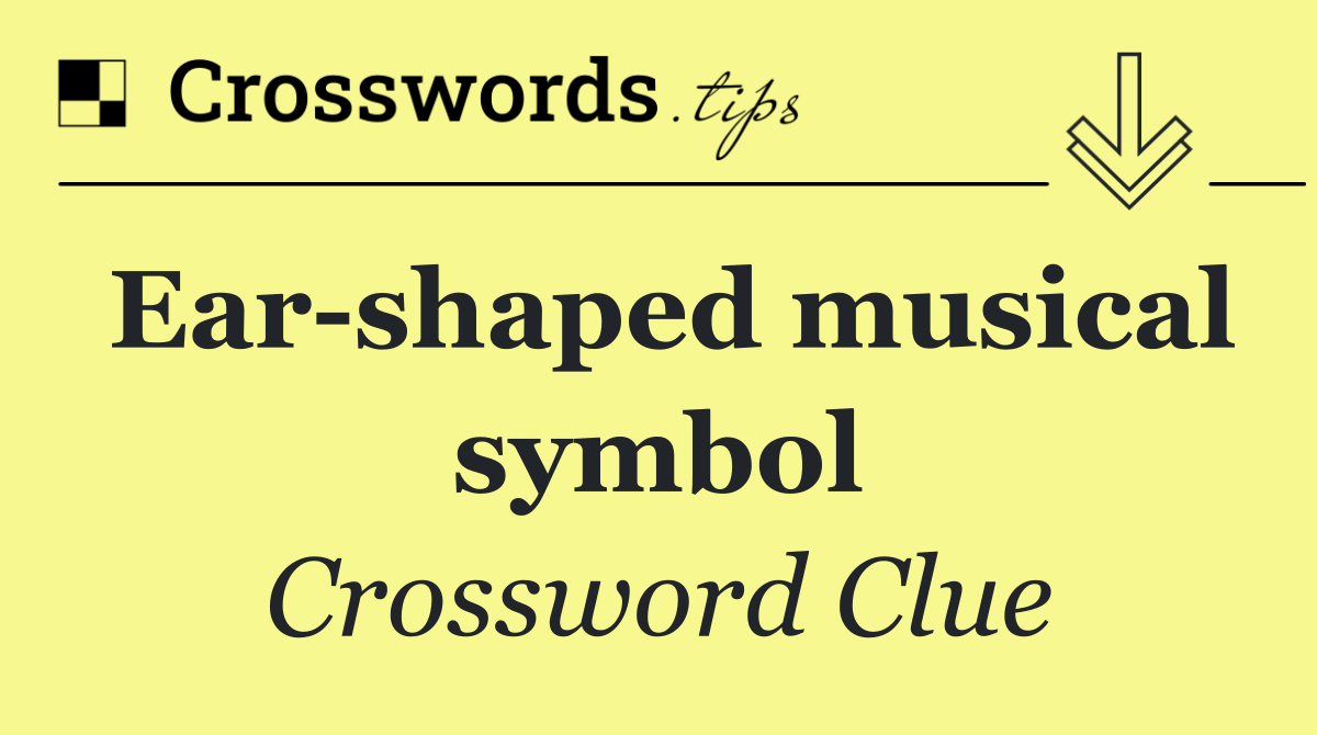 Ear shaped musical symbol