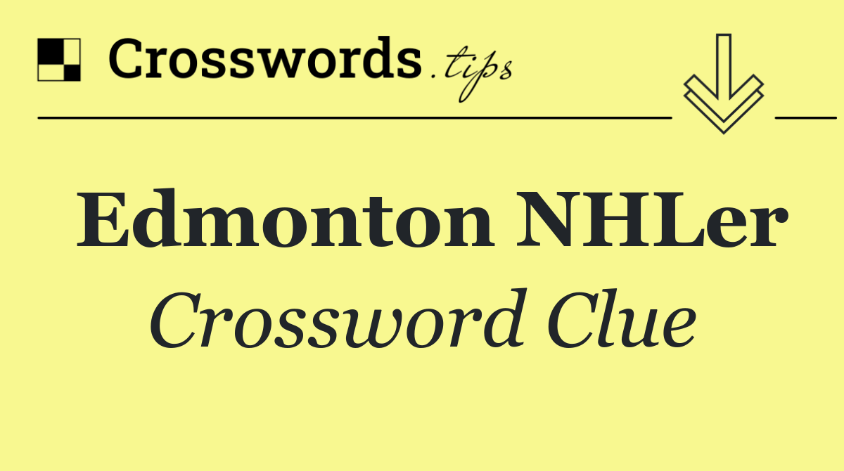Edmonton NHLer