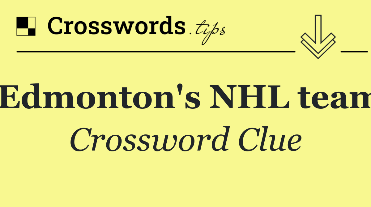Edmonton's NHL team