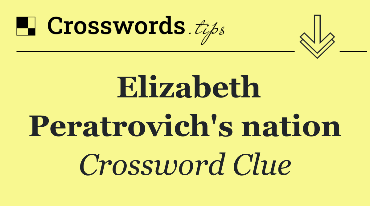 Elizabeth Peratrovich's nation
