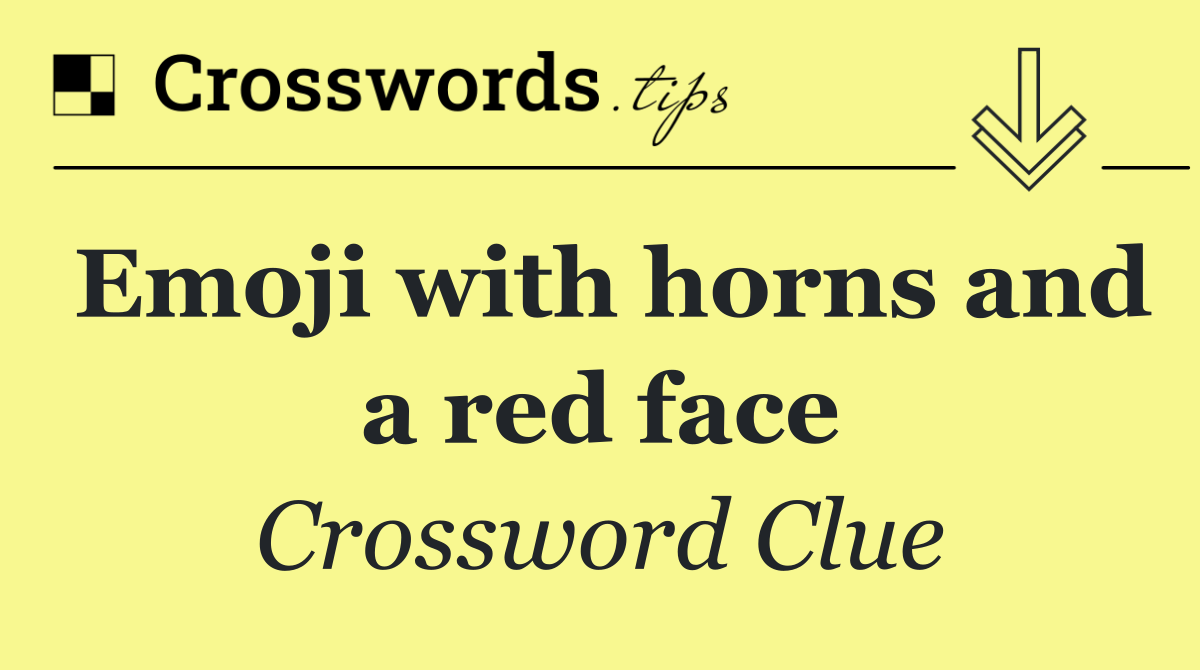 Emoji with horns and a red face