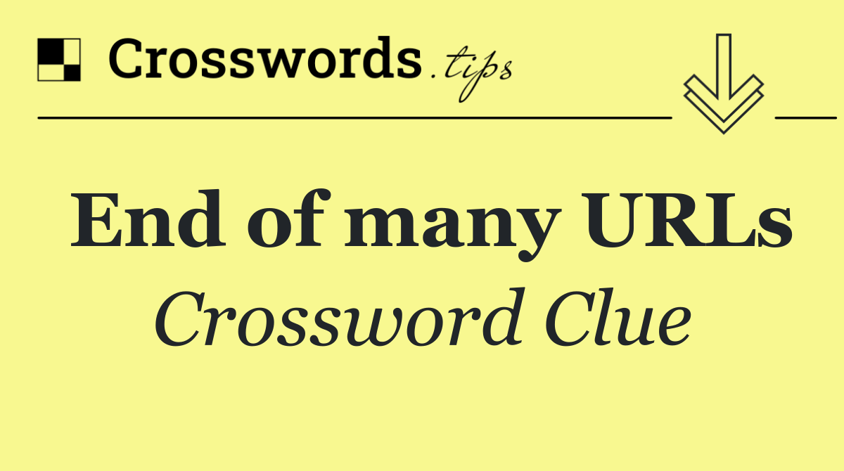 End of many URLs