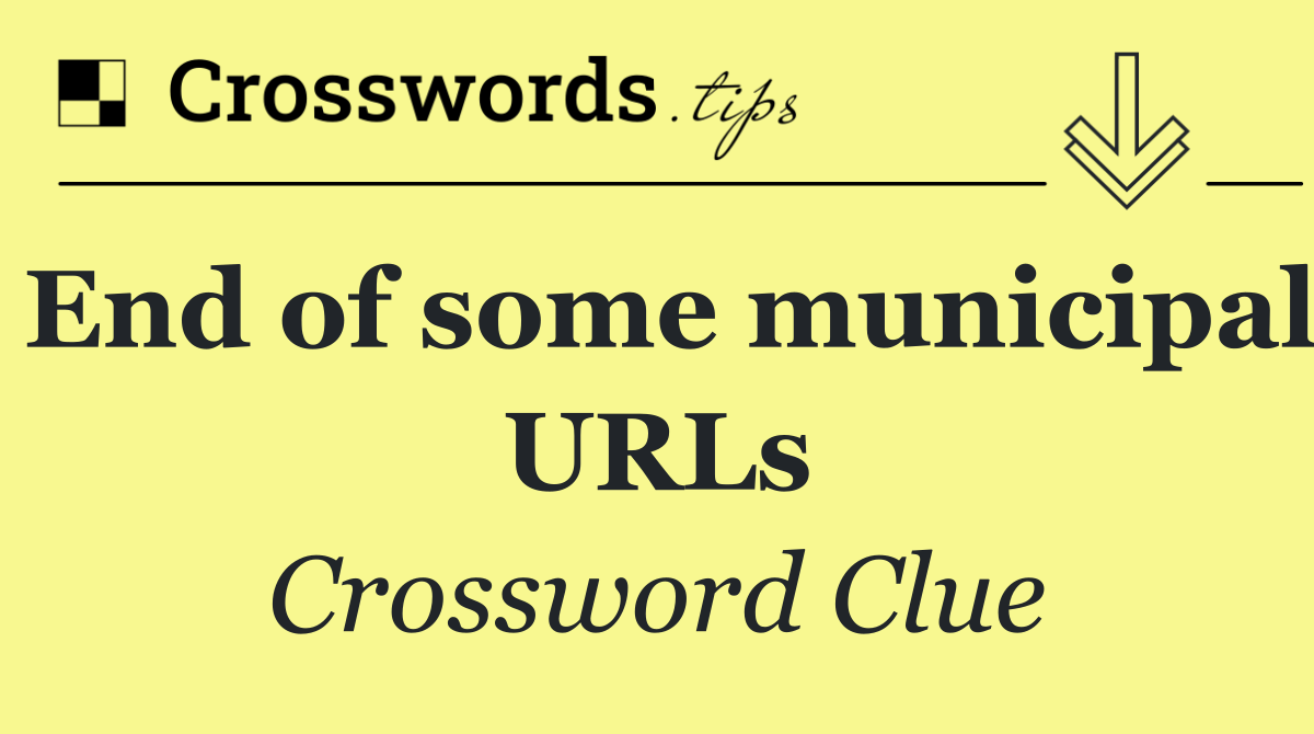 End of some municipal URLs
