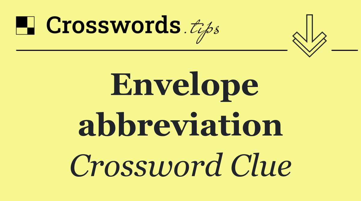 Envelope abbreviation