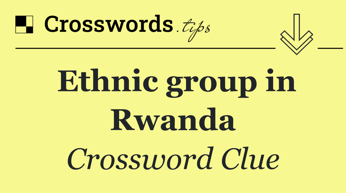 Ethnic group in Rwanda