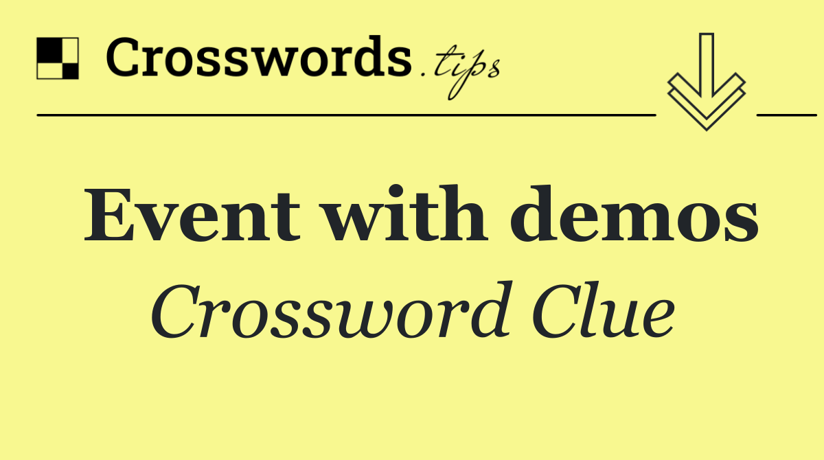 Event with demos