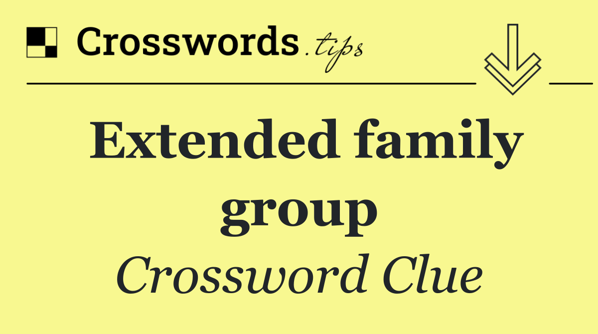 Extended family group