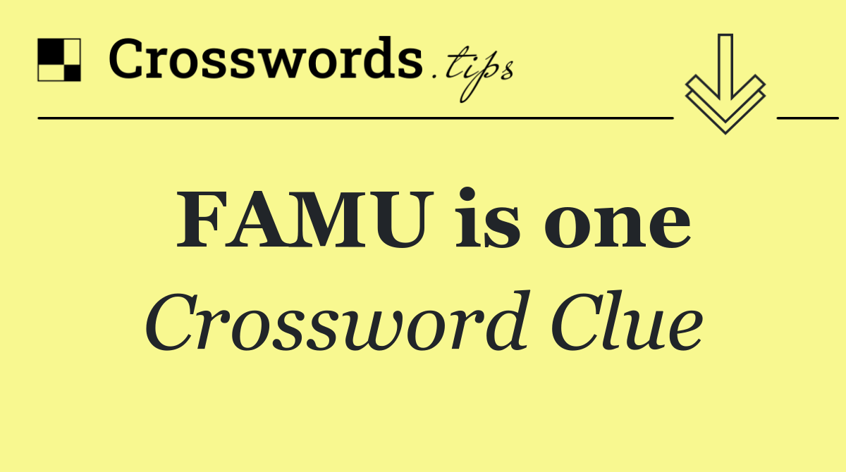 FAMU is one
