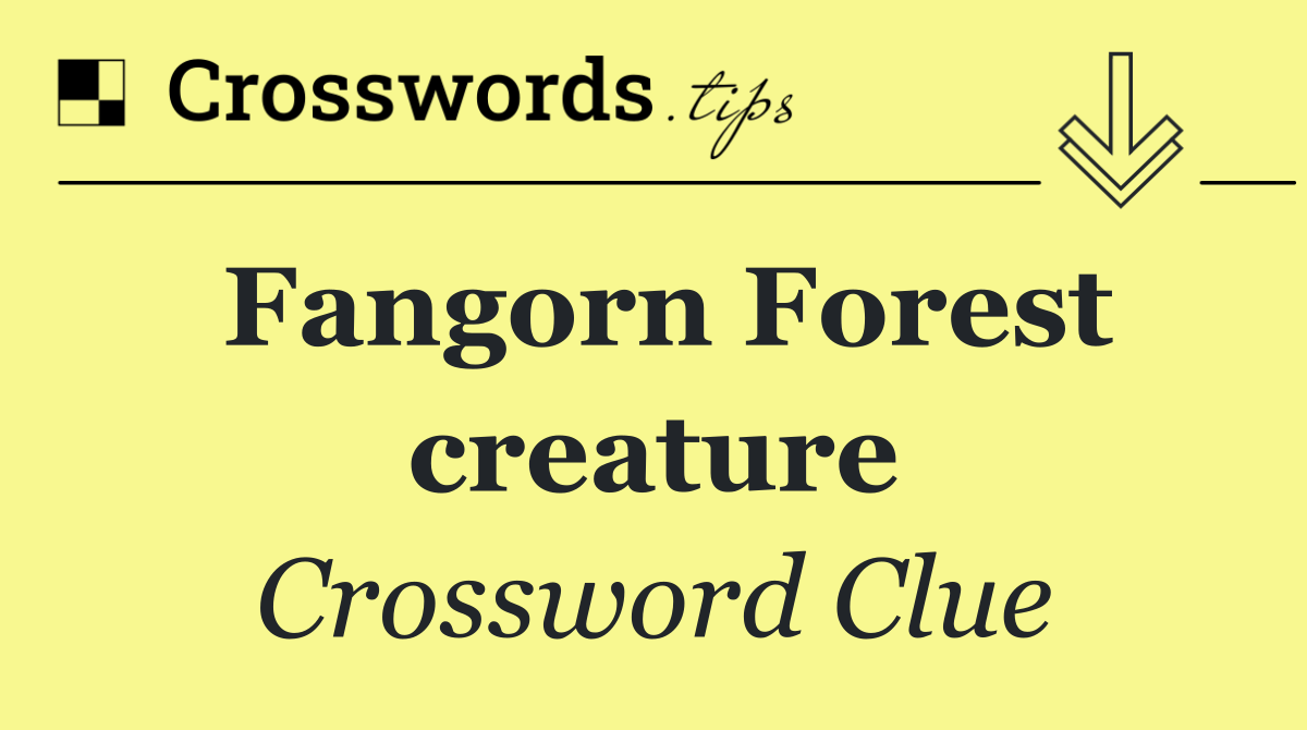 Fangorn Forest creature