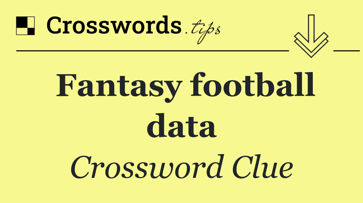 Fantasy football data