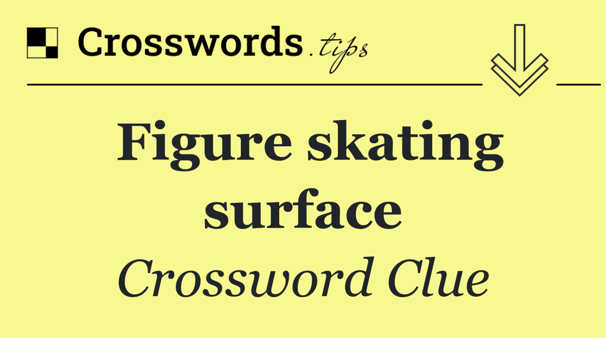 Figure skating surface