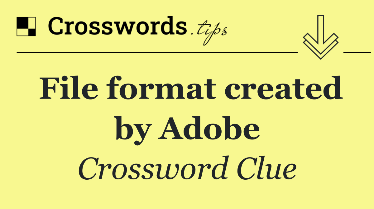 File format created by Adobe