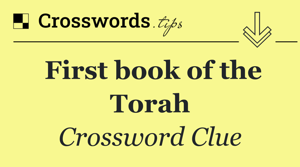 First book of the Torah