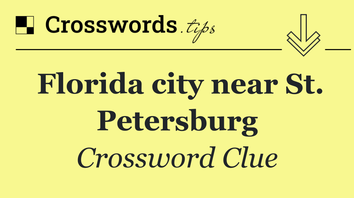 Florida city near St. Petersburg