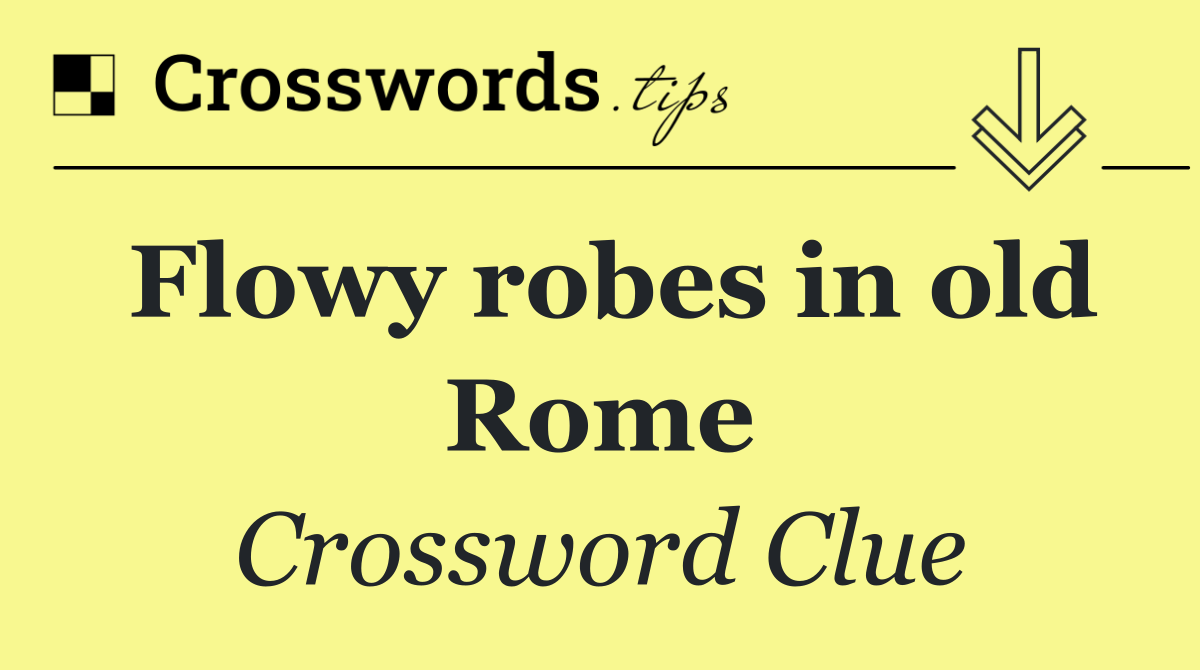Flowy robes in old Rome
