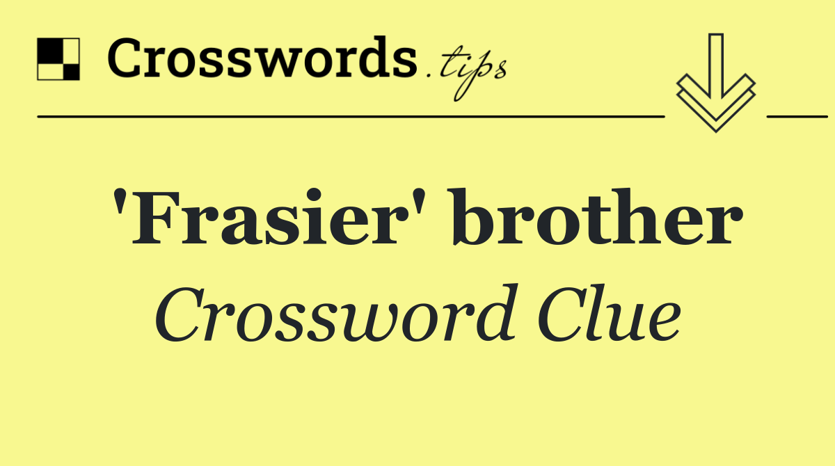 'Frasier' brother