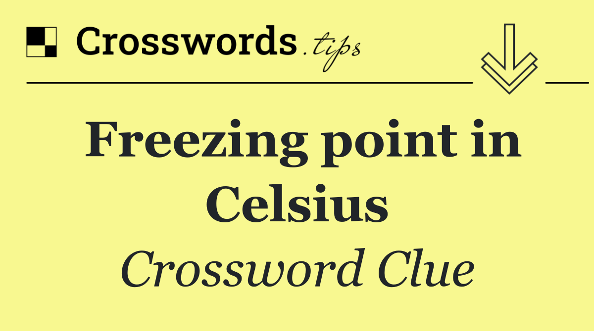 Freezing point in Celsius
