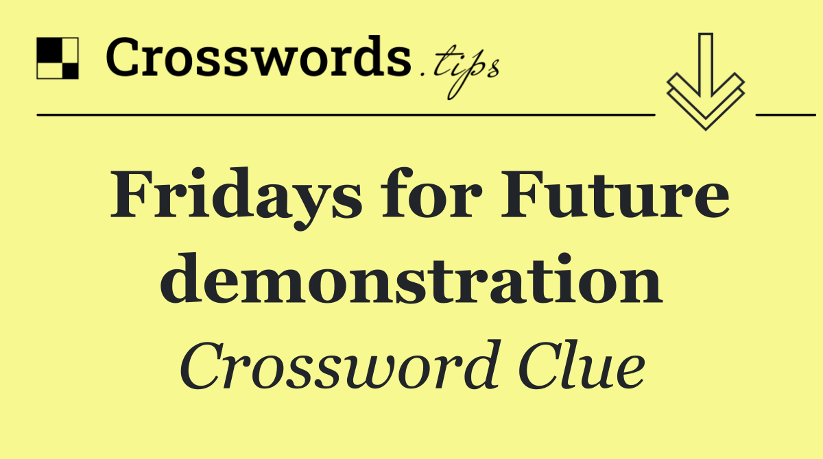 Fridays for Future demonstration