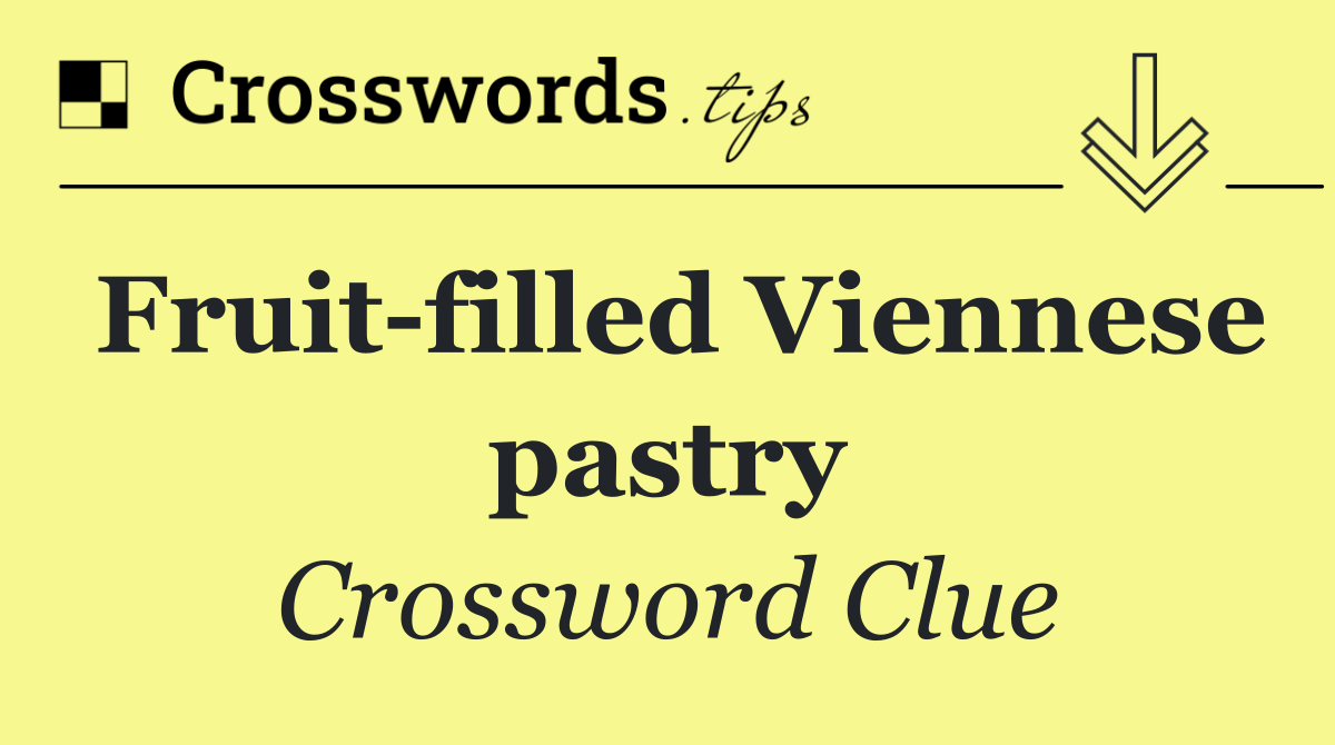 Fruit filled Viennese pastry