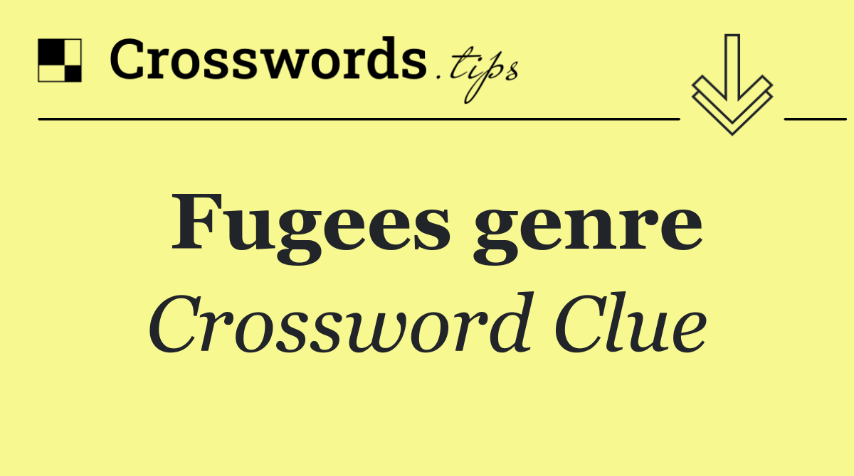 Fugees genre