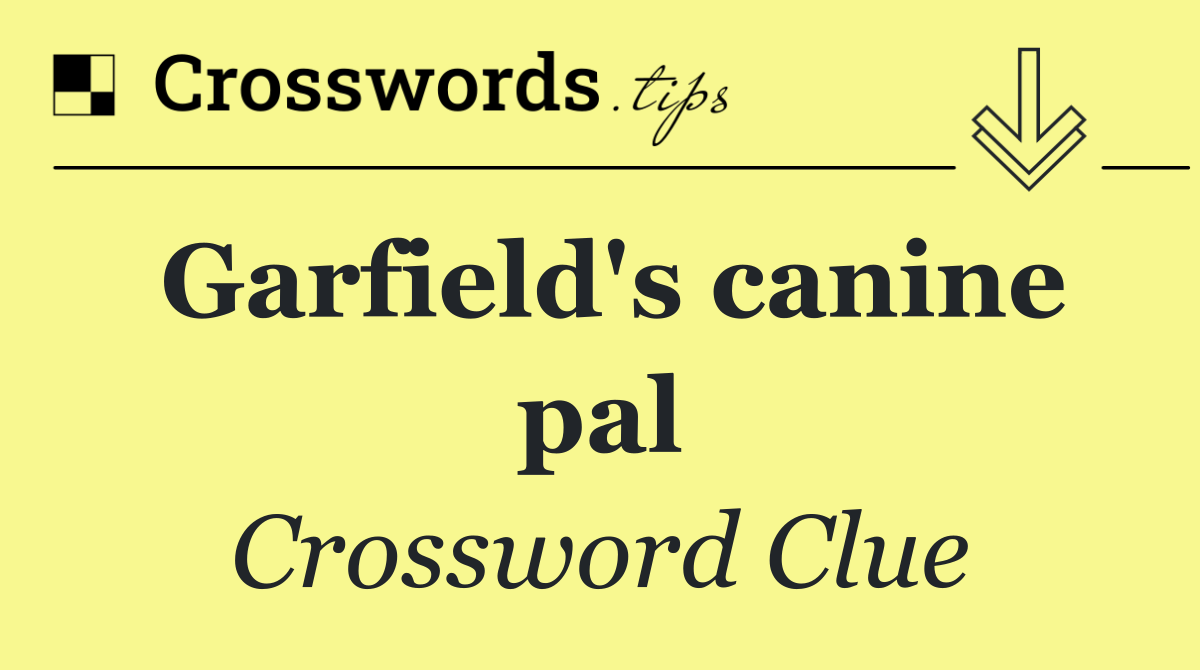 Garfield's canine pal