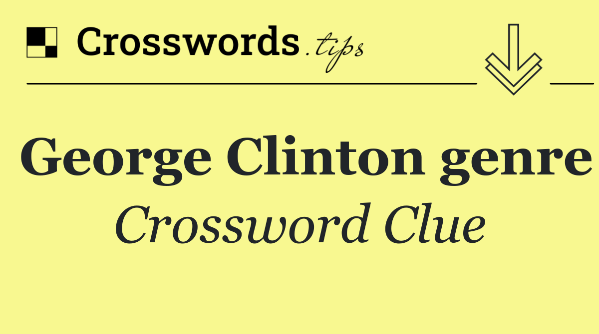 George Clinton genre