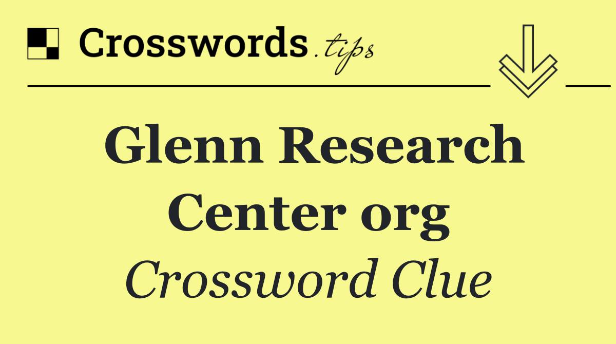 Glenn Research Center org