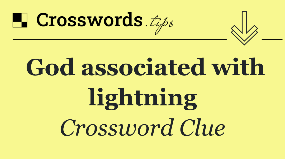 God associated with lightning