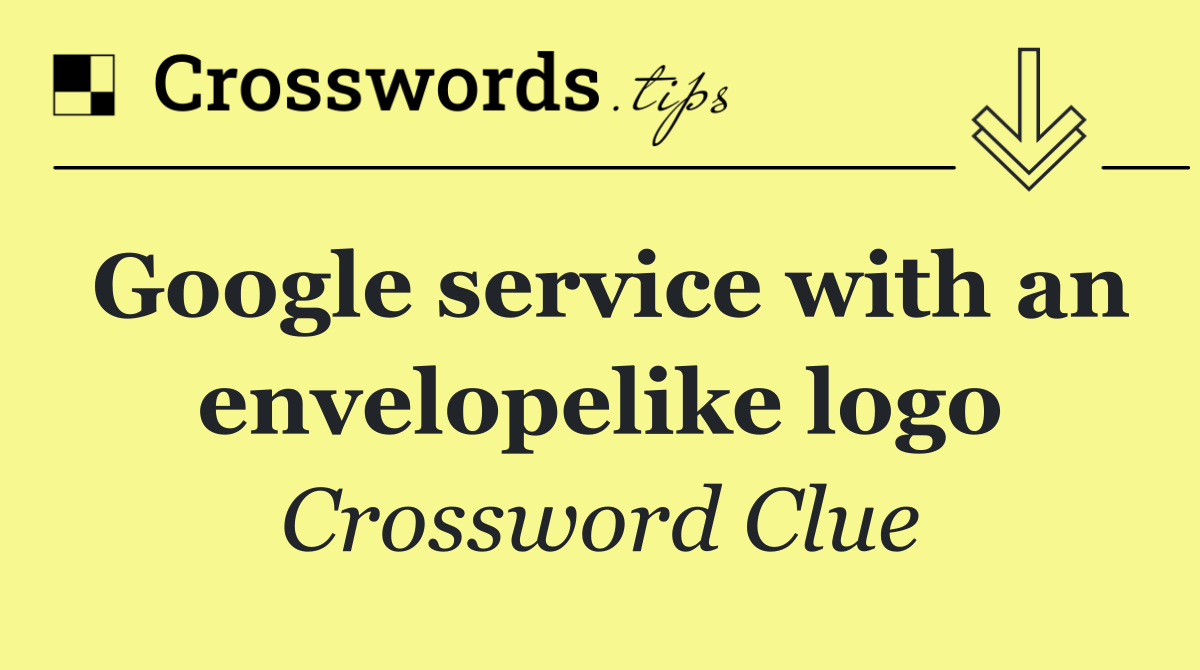 Google service with an envelopelike logo