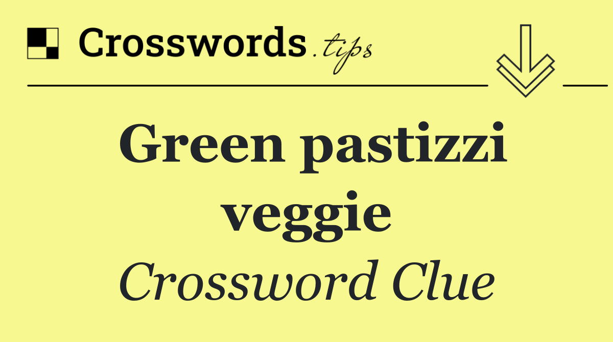 Green pastizzi veggie