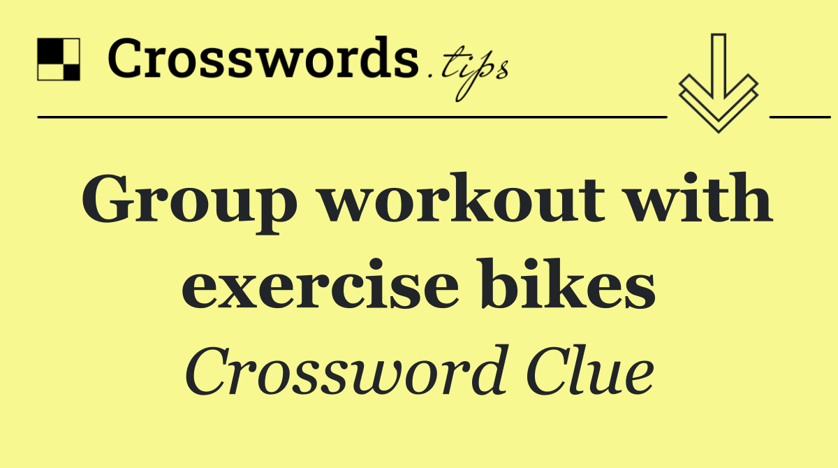 Group workout with exercise bikes