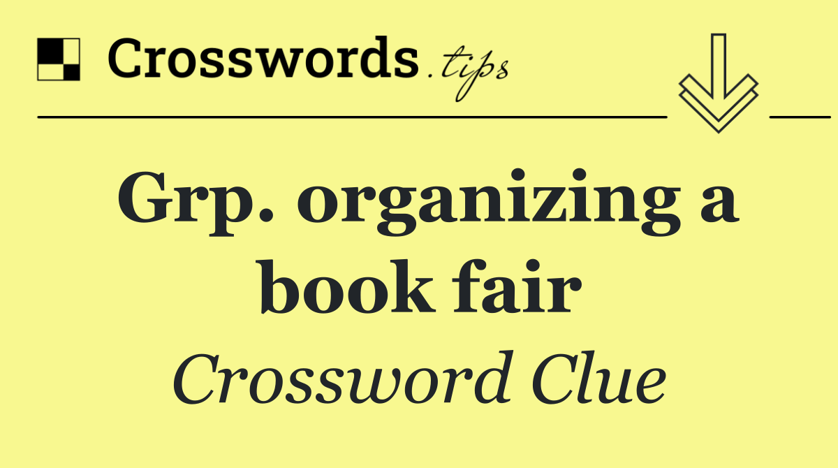 Grp. organizing a book fair