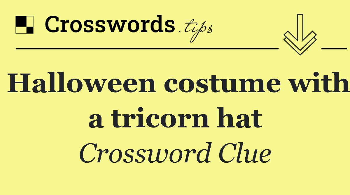 Halloween costume with a tricorn hat
