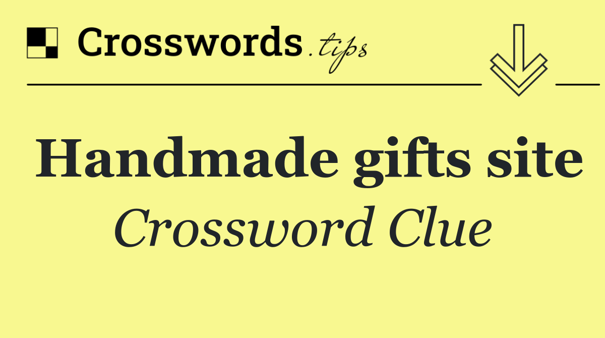 Handmade gifts site