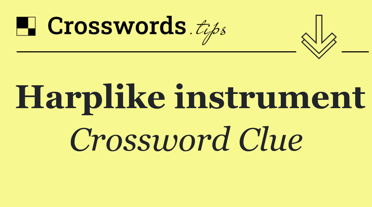 Harplike instrument