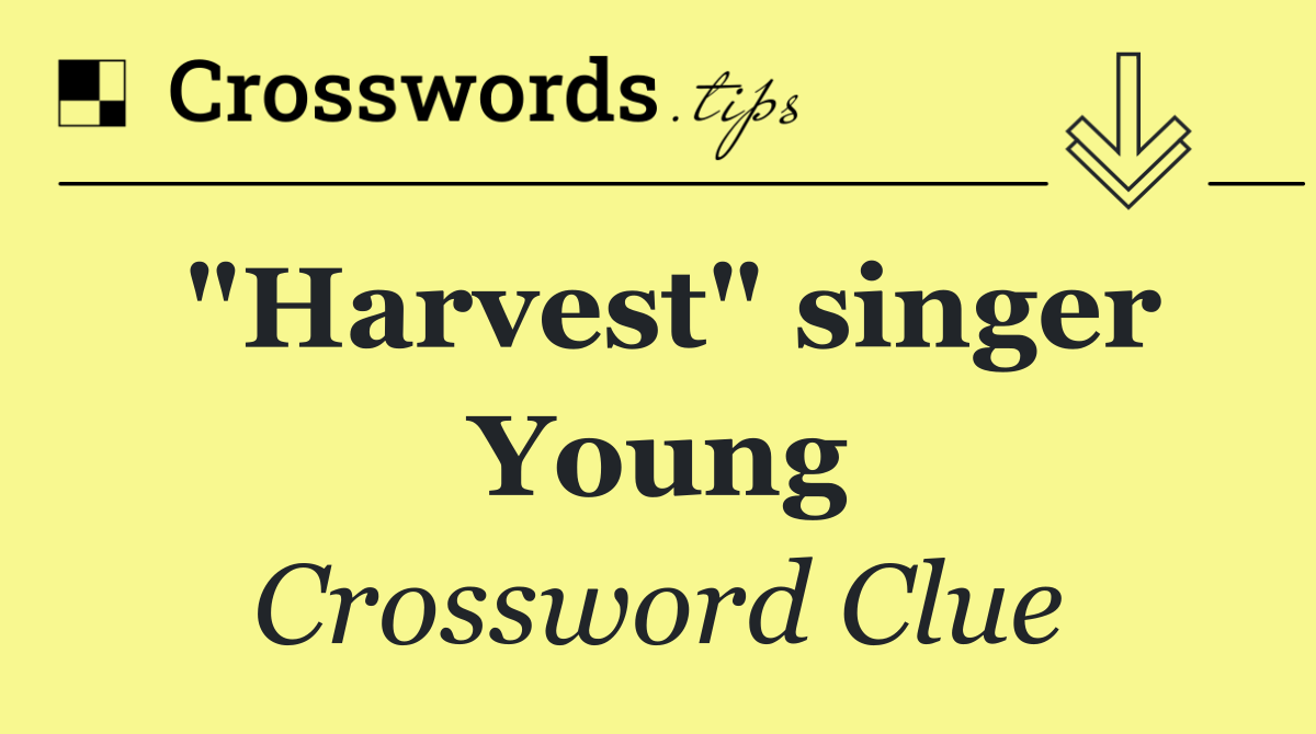 "Harvest" singer Young