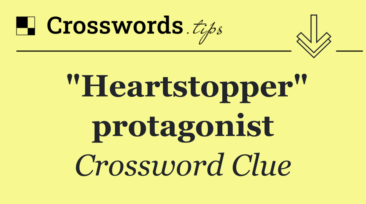 "Heartstopper" protagonist